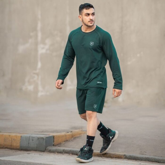 Athflex forest green full-sleeve